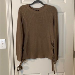 Ambiance lace-up sweater